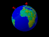 spinning globe of places I have lived